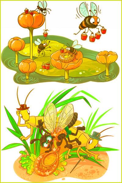муха и пчела михалков