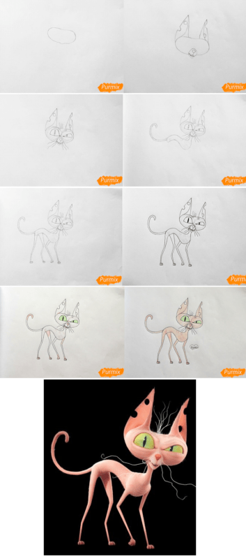 Рисунки для срисовки Тайная жизнь домашних животных поэтапно
