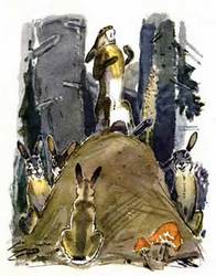 Сказка про храброго Зайца - длинные уши, косые глаза, короткий хвост