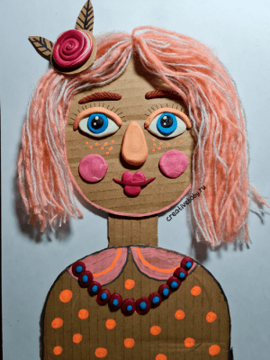 Портрет мамы из пластилина и картона: пошаговая инструкция по пластилинографии13